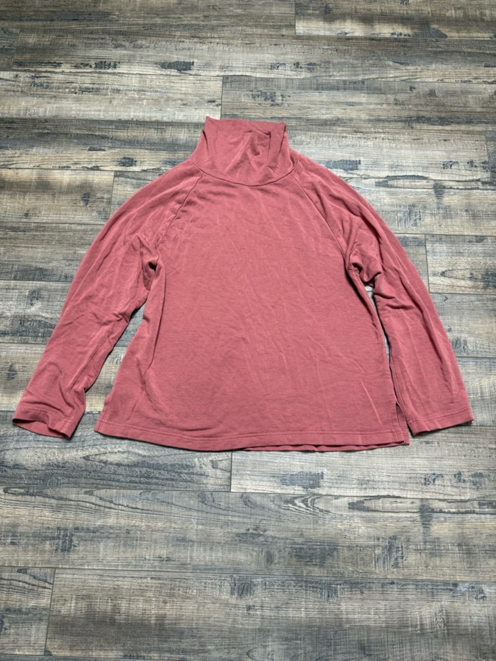 Women's Long Sleeve Turtleneck Top - Dusty Rose